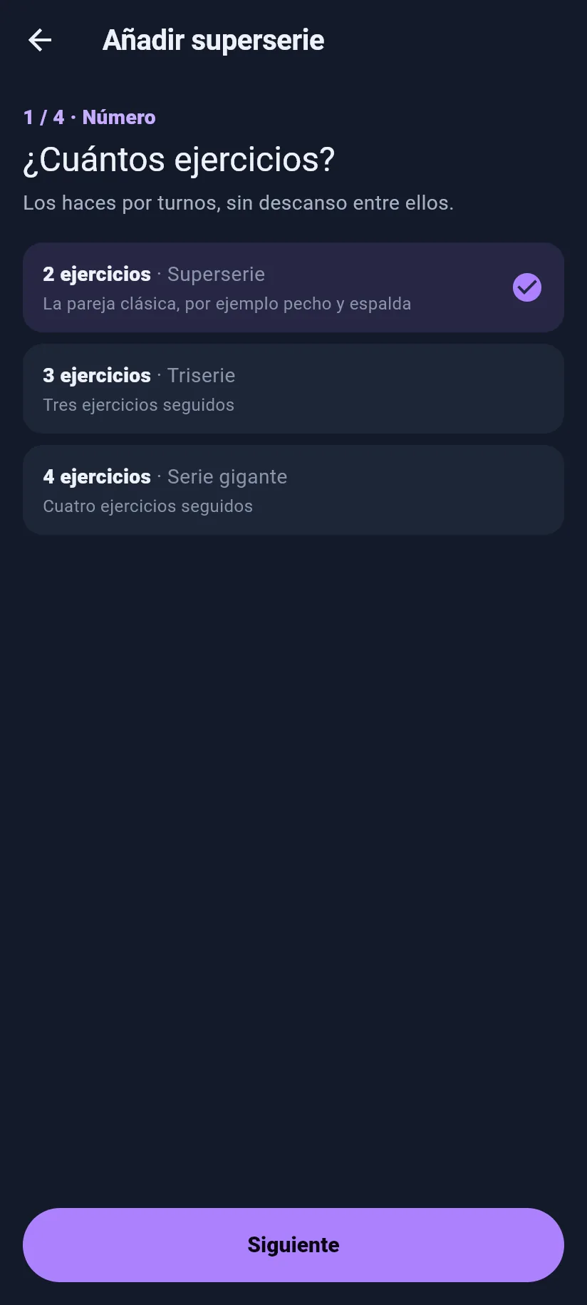 Entreno: cuántos ejercicios lleva tu superserie
