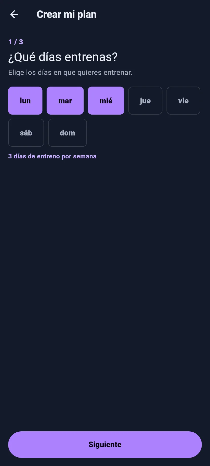 Entreno: el asistente