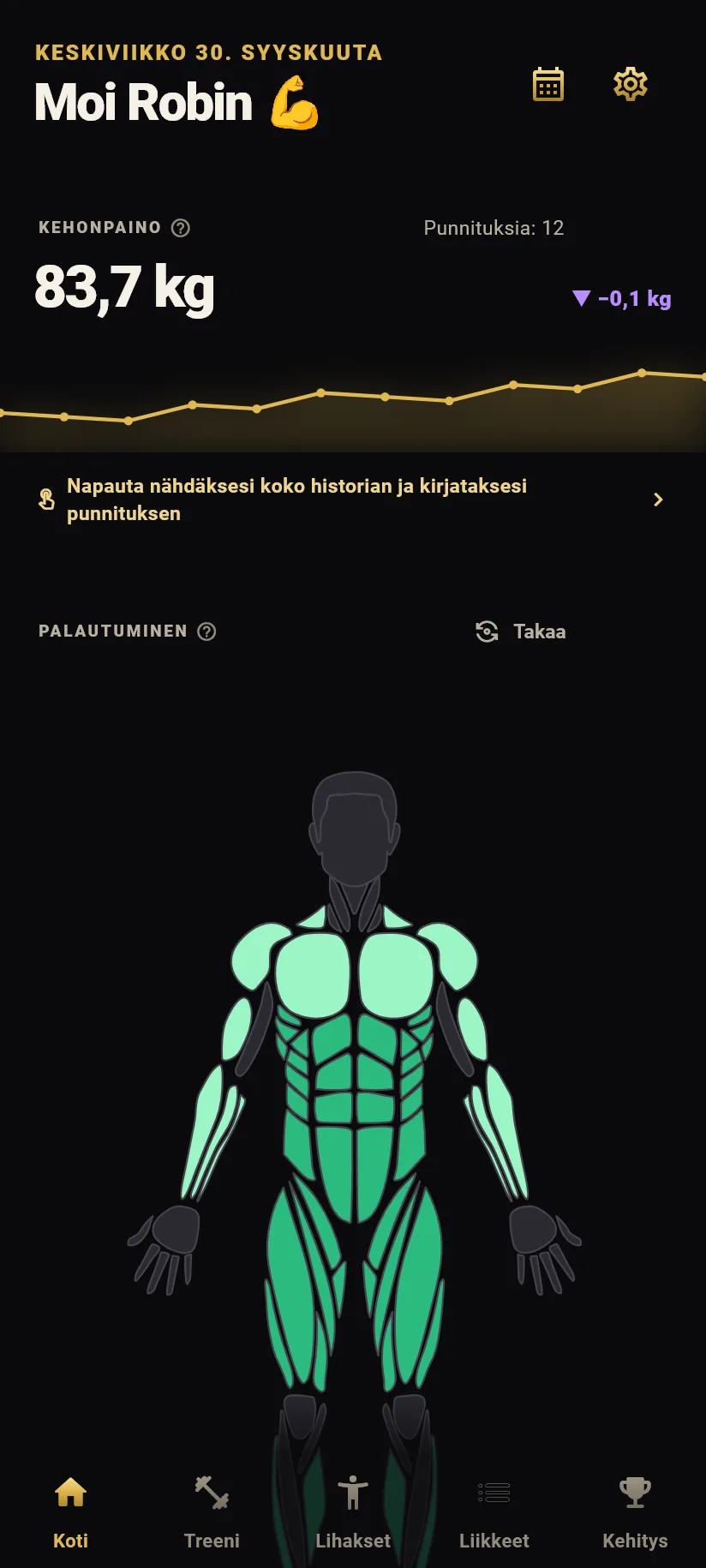 Koti Black Gold -teemalla