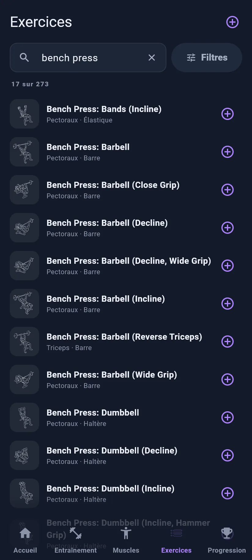 Exercices : bibliothèque et filtres