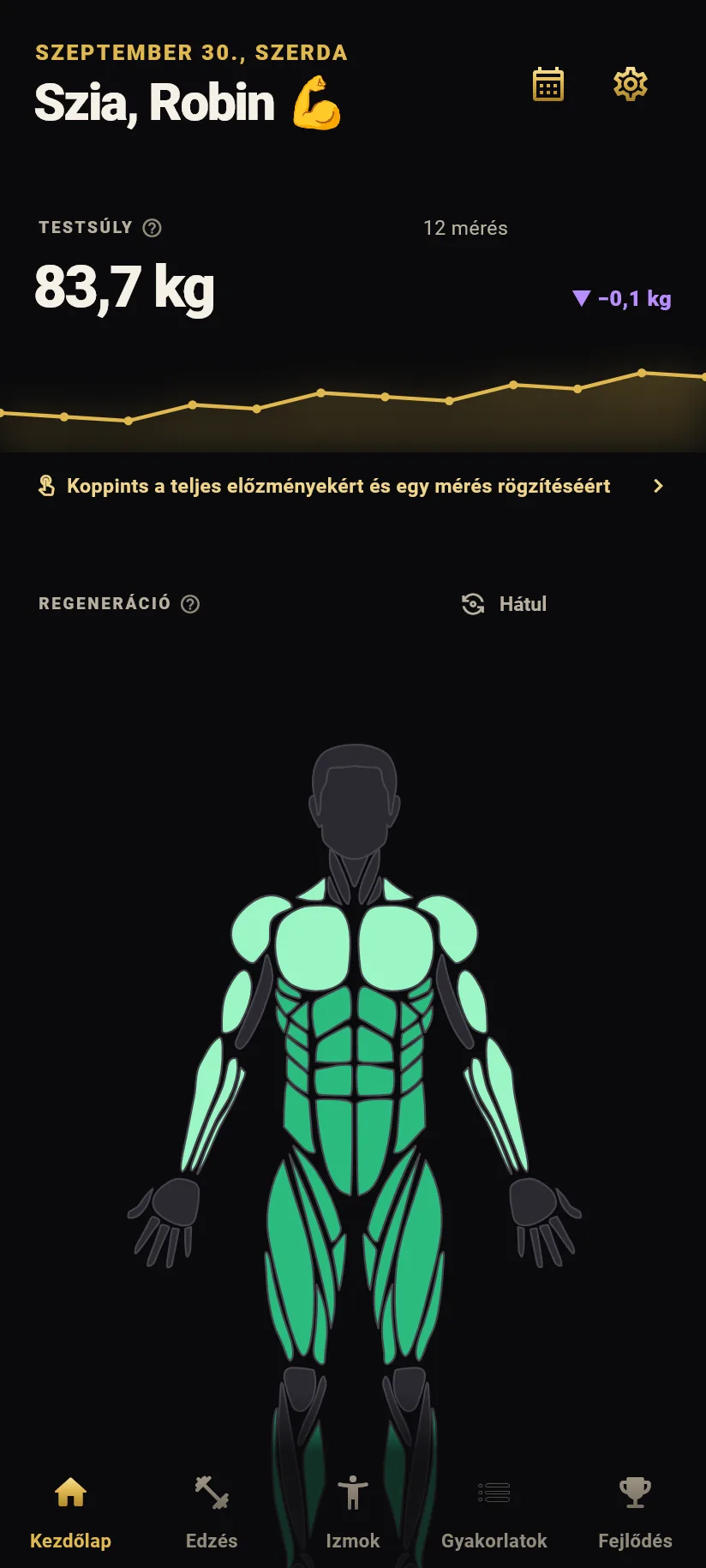 Kezdőlap Black Gold témával