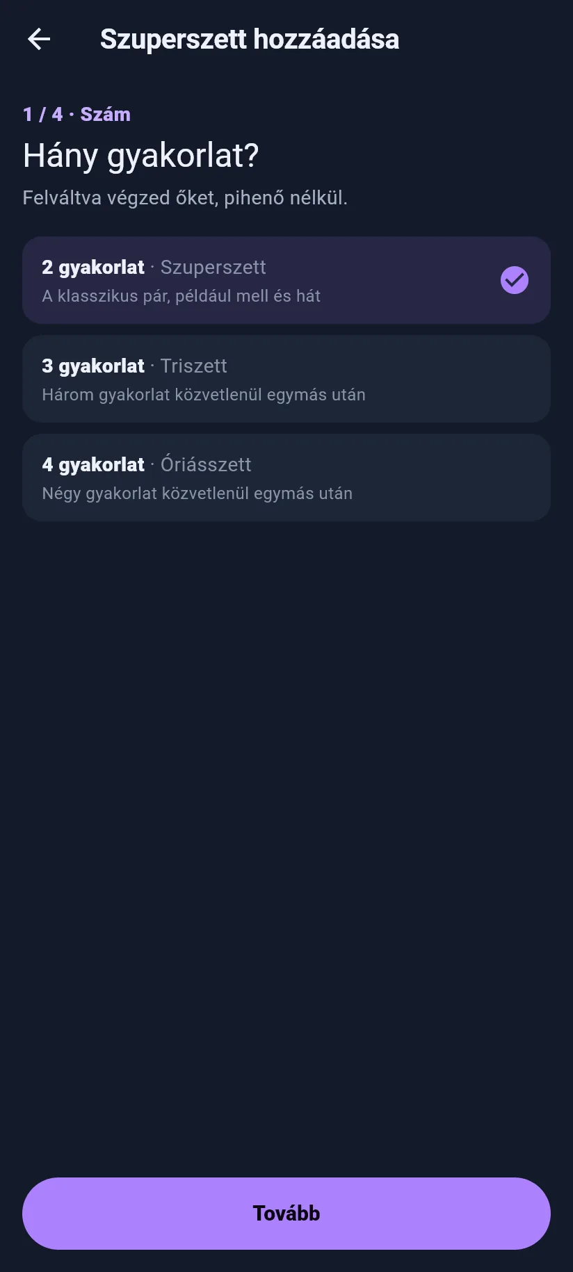 Edzés: hány gyakorlat legyen a szuperszettben