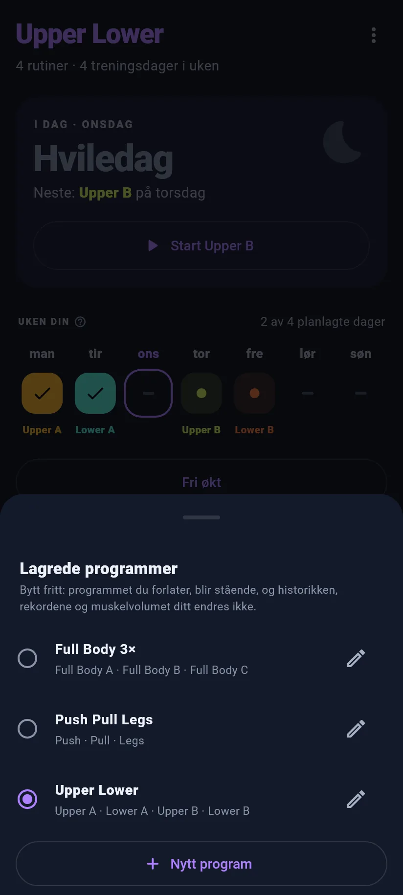 Trening: programmer