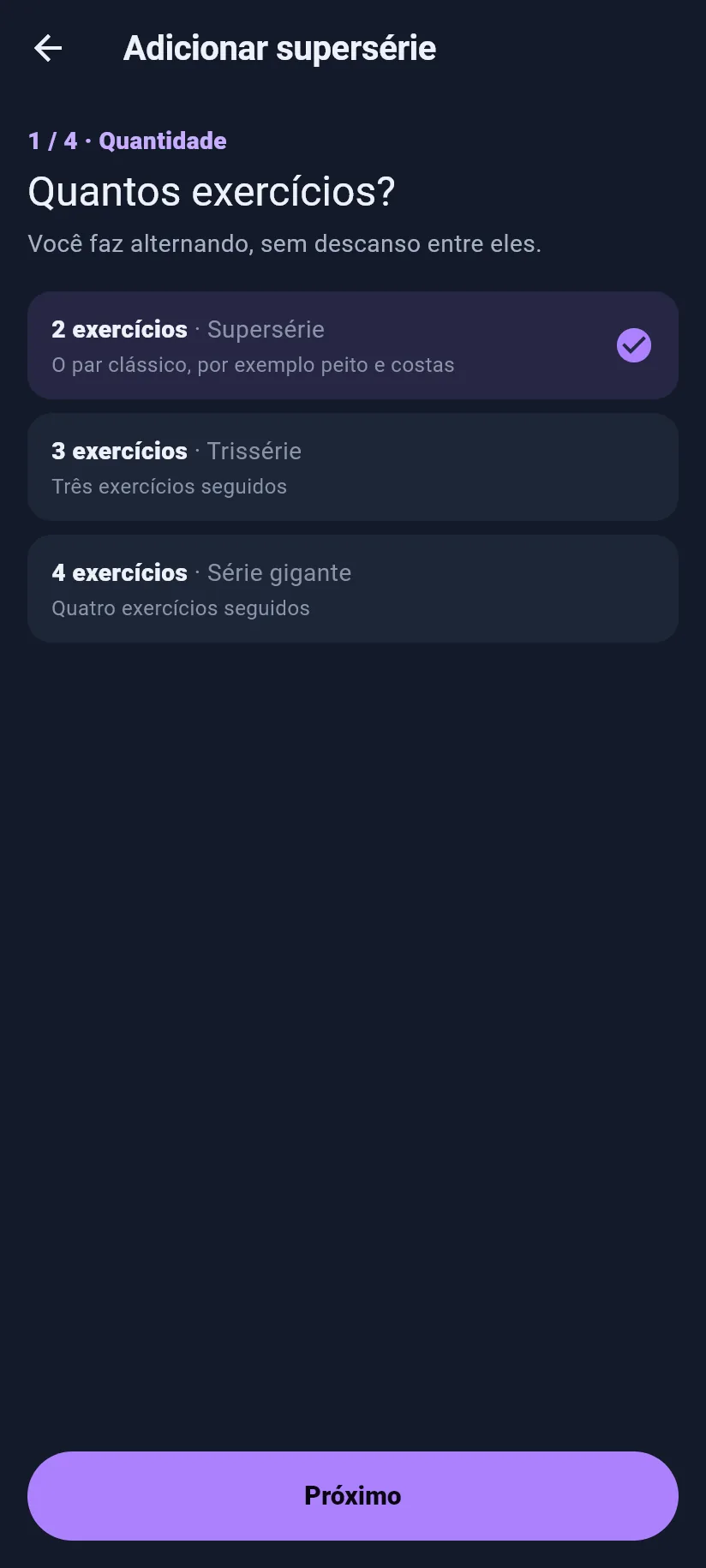 Treino: quantos exercícios na sua supersérie