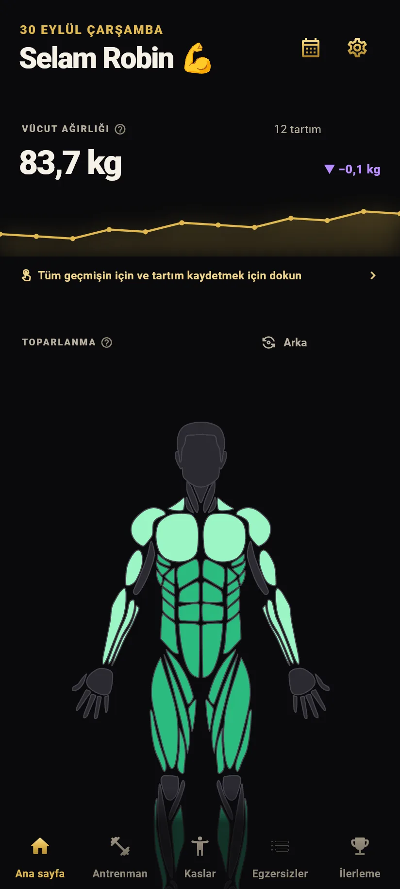 Black Gold temasında Ana sayfa